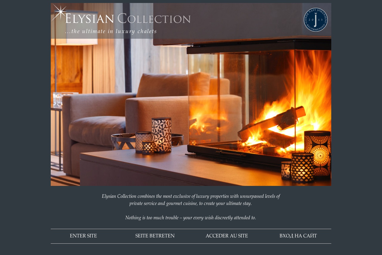 luxury chalet holiday company elysian collection website homepage
